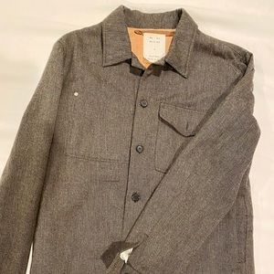 Billy Reid MSL-ALA, lightweight jacket, grey/olive cotton.  Size M.